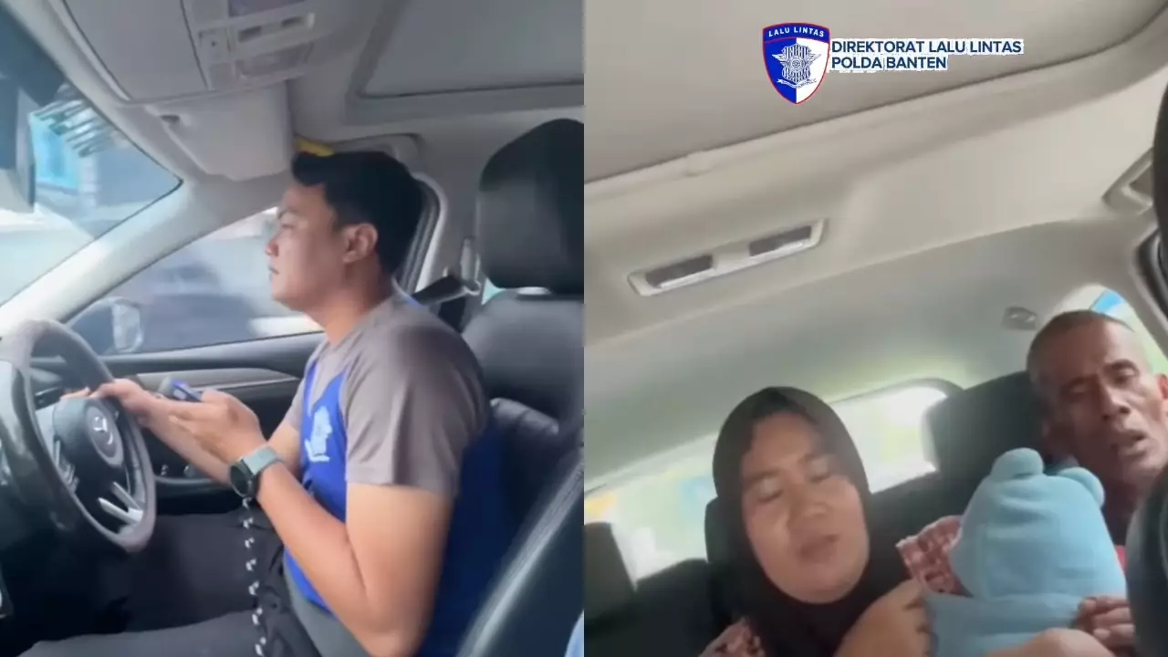 Balita kejang ditolak rumah sakit | foto: Instagram/@ditlantaspoldabanten