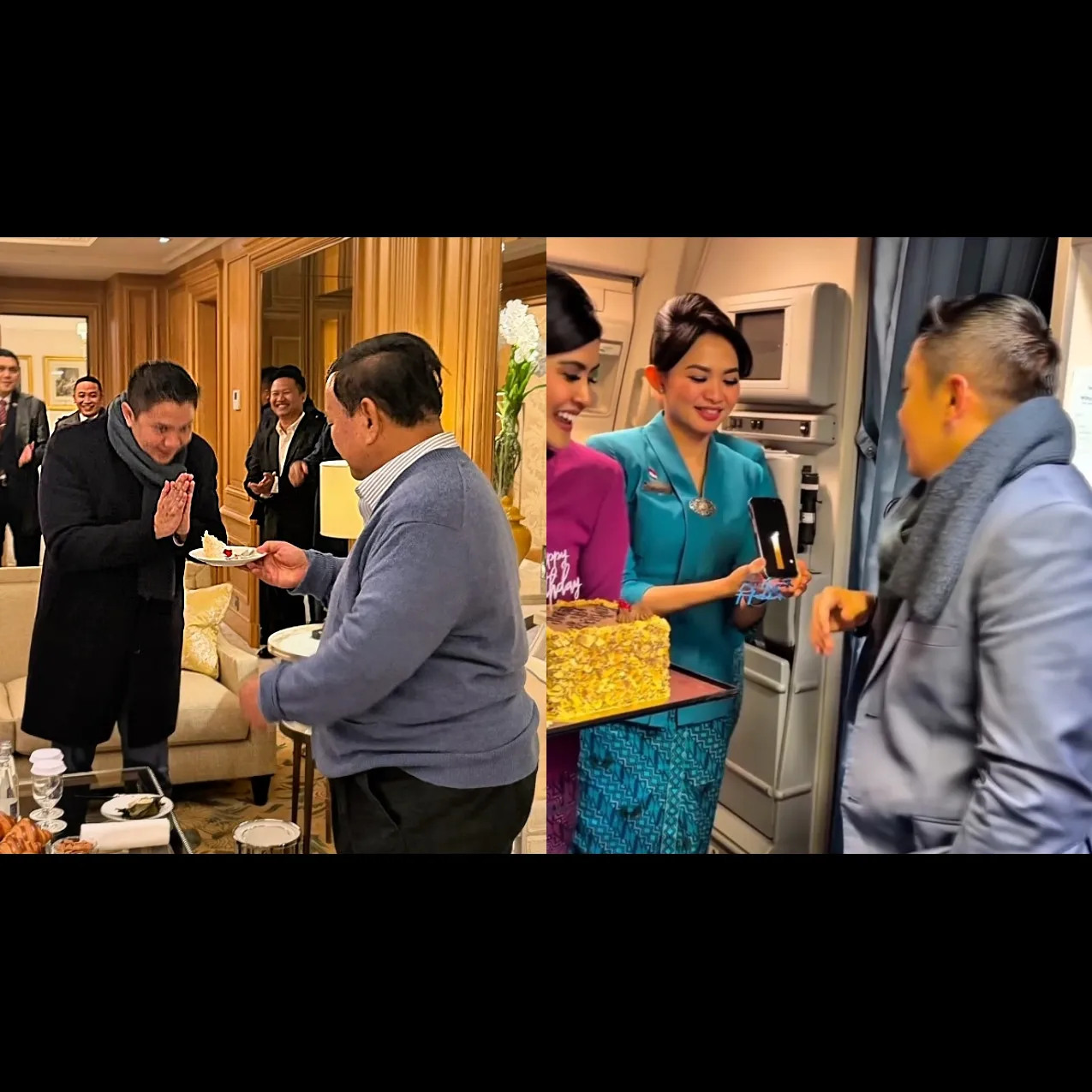 9 Potret kejutan ulang tahun Seskab Teddy, tiup lilin dikelilingi Presiden dan rekan sejawat