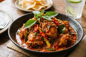 Resep rica-rica ayam yang terasa bumbunya dan pedas, masaknya gampang siap saji dalam 20 menit