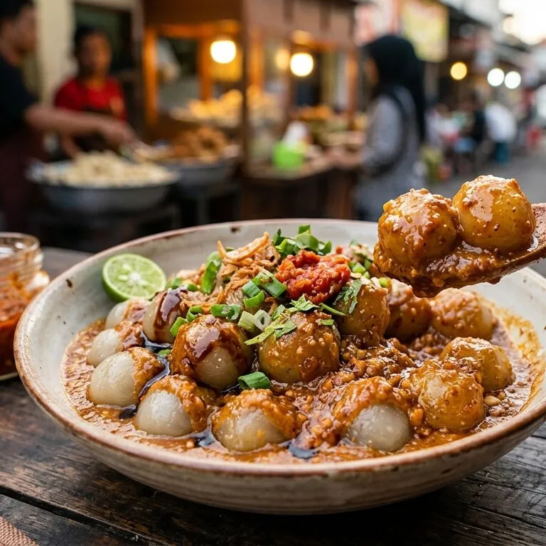 Resep cilok bumbu kacang anti gagal, tetap kenyal dan lembut meski sudah dingin