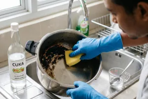 Cara membersihkan panci presto gosong tanpa merusak lapisan dalam, cukup pakai cuka