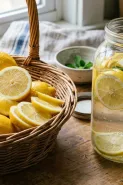 Rahasia infused water lemon anti pahit, cuma pakai garam dan baking powder