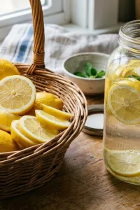 Rahasia infused water lemon anti pahit, cuma pakai garam dan baking powder