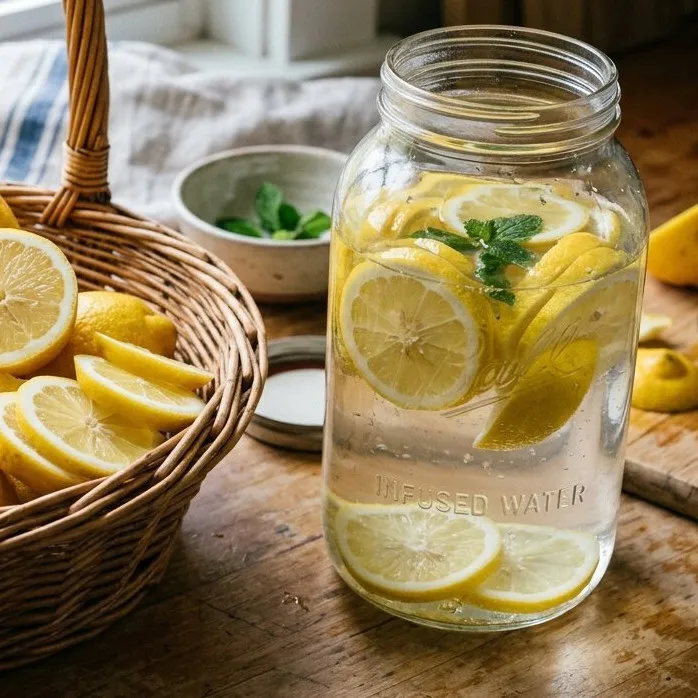 Rahasia infused water lemon anti pahit, cuma pakai garam dan baking powder