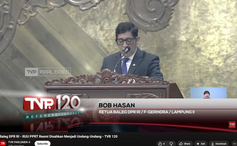 UU PPRT 2026  YouTube/TVRPARLEMEN