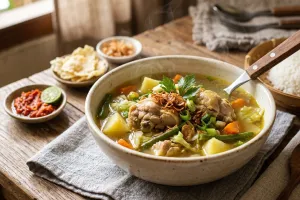 Resep sop ayam kampung yang empuk dan lezat, gini caranya dagingnya empuk dalam waktu singkat
