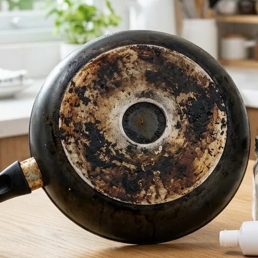 Jangan dibuang! Cara ampuh menghilangkan kerak hitam di bawah teflon dengan campuran bahan dapur