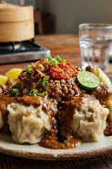 Resep siomay ikan homemade dengan bumbu kacang medok, cocok jadi camilan favorit