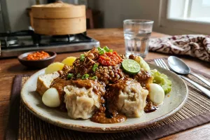 Resep siomay ikan homemade dengan bumbu kacang medok, cocok jadi camilan favorit