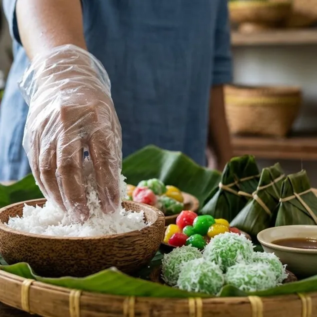 Trik pakai sarung tangan plastik biar nggak mudah lepas saat masak