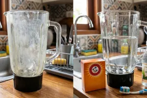 Gelas blender sudah kusam dan buram? cukup 2 bahan dapur ini, hasilnya seperti baru lagi