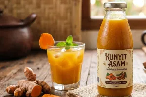 Resep minuman kunyit asam yang nikmat dan hangat, bisa dari bahan seadanya di kulkas