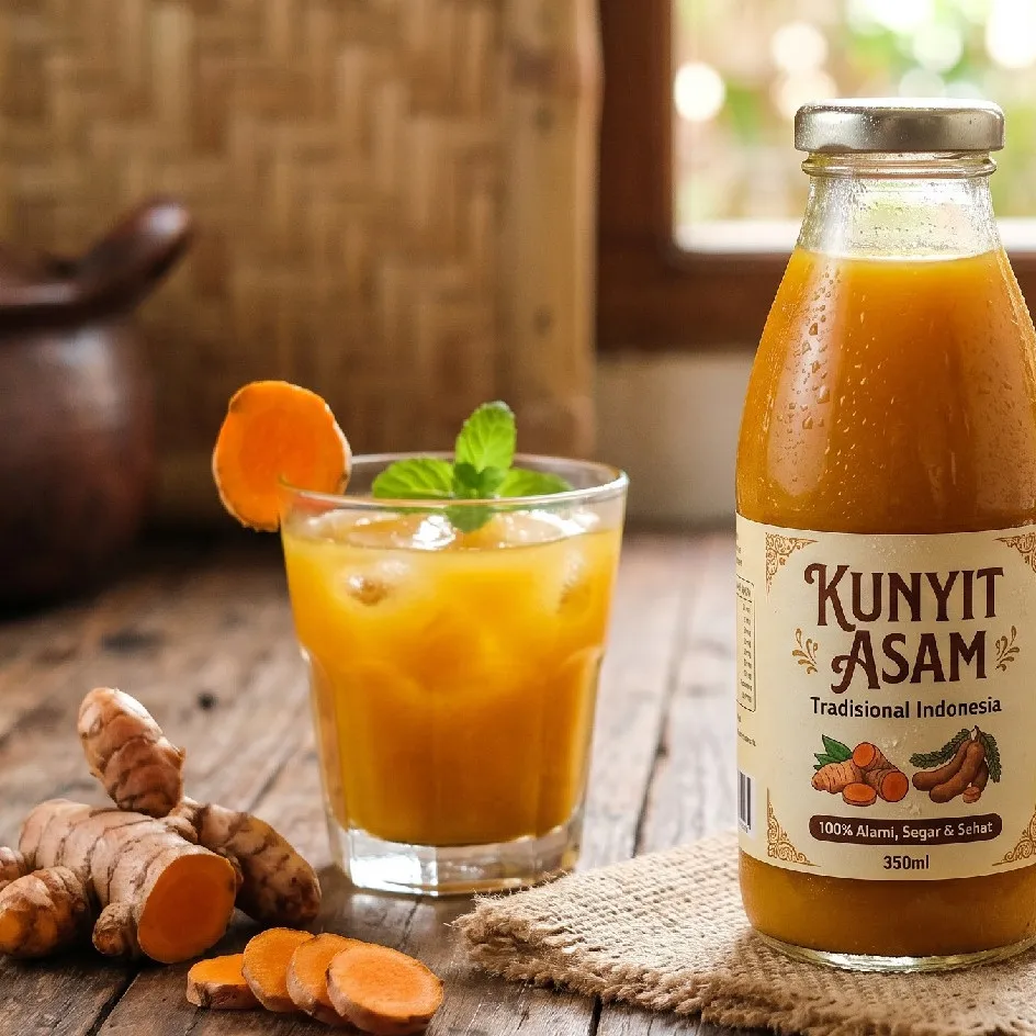 Resep minuman kunyit asam yang nikmat dan hangat, bisa dari bahan seadanya di kulkas