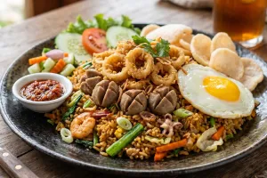 Resep nasi goreng seafood bagi yang nggak mau ribet, lezat dan siap saji kurang dari 10 menit