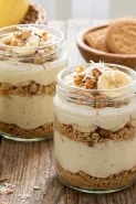 Resep dessert banana pudding yang sehat tapi tetap nikmat, bikinnya ternyata cepat 10 menit jadi