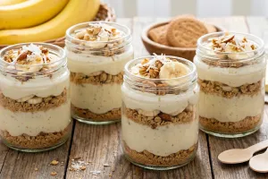 Resep dessert banana pudding yang sehat tapi tetap nikmat, bikinnya ternyata cepat 10 menit jadi