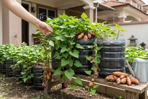 Cara membuat kebun mini umbi-umbian dari galon bekas, hemat, mudah, dan bisa panen