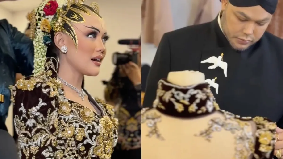 5 Detail busana pernikahan anak dan mantu Soimah karya Ivan Gunawan senilai Rp350 Juta