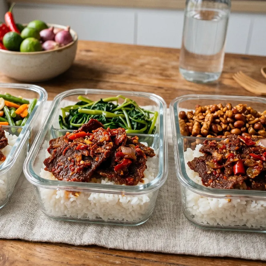 Cobain resep dendeng balado untuk mealprep, yuk! Cocok untuk bekal makan siang yang gampang masaknya
