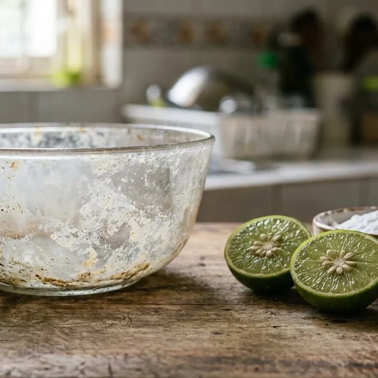 Mangkuk kaca berkerak kusam? Sikat pakai jeruk nipis dan baking soda, auto bening lagi