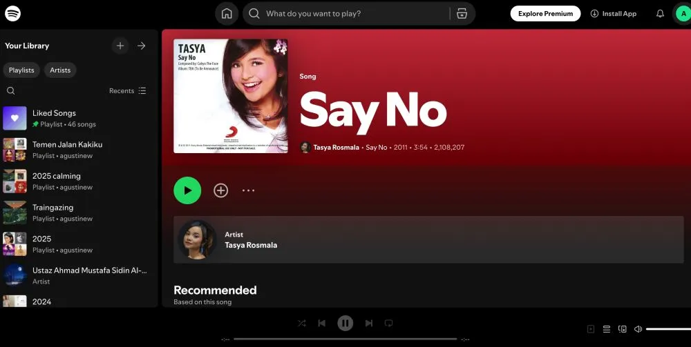 Lagu Say No Tasya Kamila © 2026 
