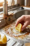 Bukan cairan pembersih, ini cara ampuh hilangkan karat wastafel pakai lemon dan baking soda