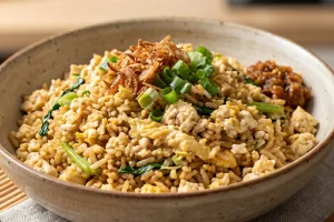 Cuma punya nasi goreng sisa semalam dan sedikit bahan di kulkas? Cobain resep nasi goreng unik ini!