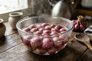 Cara mempercepat kupas bawang merah untuk hajatan dan masakan harian tanpa bikin tangan bau