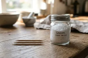 Cara mengatasi garam menggumpal di toples pakai tusuk gigi agar tetap kering