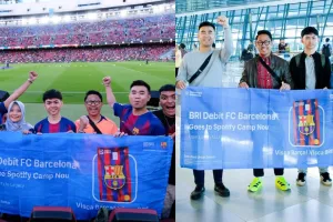 5 Pemenang Program BRI Debit FC Barcelona terbang langsung ke Spotify Camp Nou, ini kisahnya