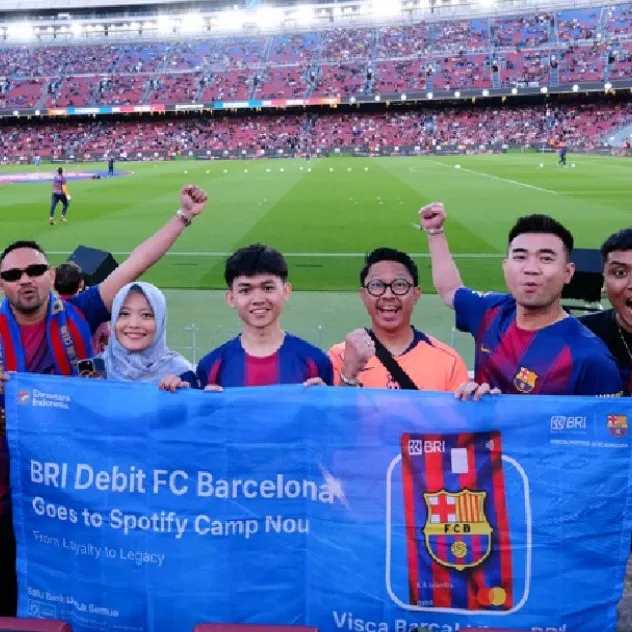5 Pemenang Program BRI Debit FC Barcelona terbang langsung ke Spotify Camp Nou, ini kisahnya