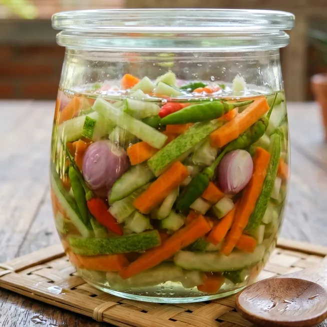 Resep acar timun wortel praktis tanpa dimasak, teman setia nasi goreng