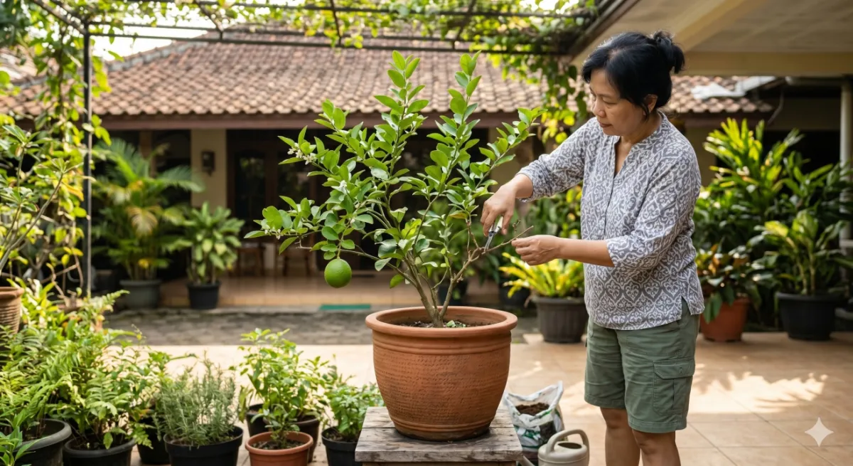 Menanam pohon buah di pot tapi tidak berbuah-buah? Coba cek 8 faktor ini