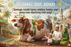 20 Kata-kata lucu Idul Adha buat status WA dan IG, receh tapi bermakna