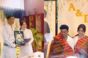 Momen sakral akad nikah Anji Manji dan Desy, digelar tertutup dan intim bersama keluarga dan kerabat