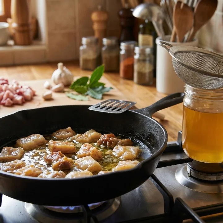 Cara mengolah lemak sapi kurban menjadi minyak masak yang gurih dan awet