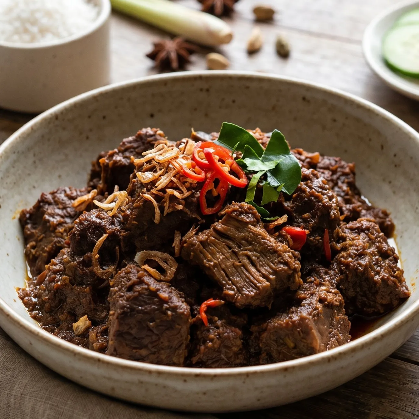 Resep rendang daging kurban tanpa santan dan tetap empuk walau sudah lama di freezer, ternyata gampang