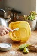Wadah plastik kuning bekas kunyit? Ini 5 cara ampuh membersihkannya