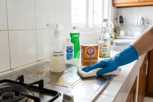 Cara membersihkan noda minyak kompor dan dinding dapur tanpa bahan kimia keras