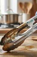 Cara membersihkan jepitan makanan stainless yang sudah kusam