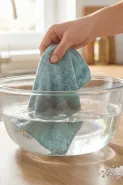 Cara mencuci lap microfiber dapur biar bau tengiknya hilang tuntas