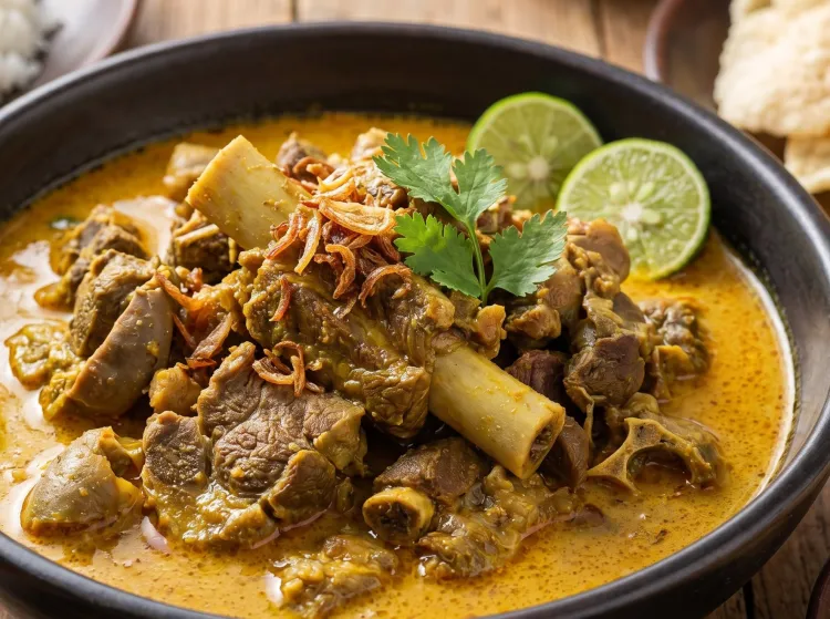 Resep gulai kambing daging kurban anti alot, ternyata cuma butuh teknik masak gampang ini
