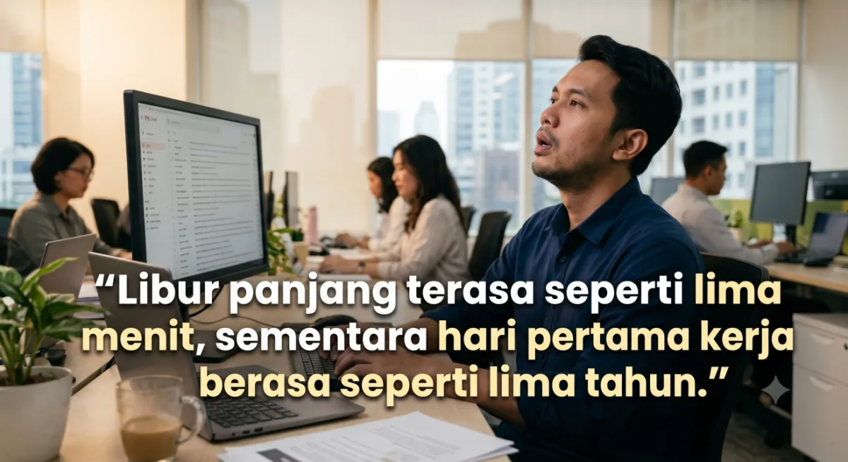 50 Kata-kata hari pertama kerja setelah long weekend yang relate banget untuk status socmed