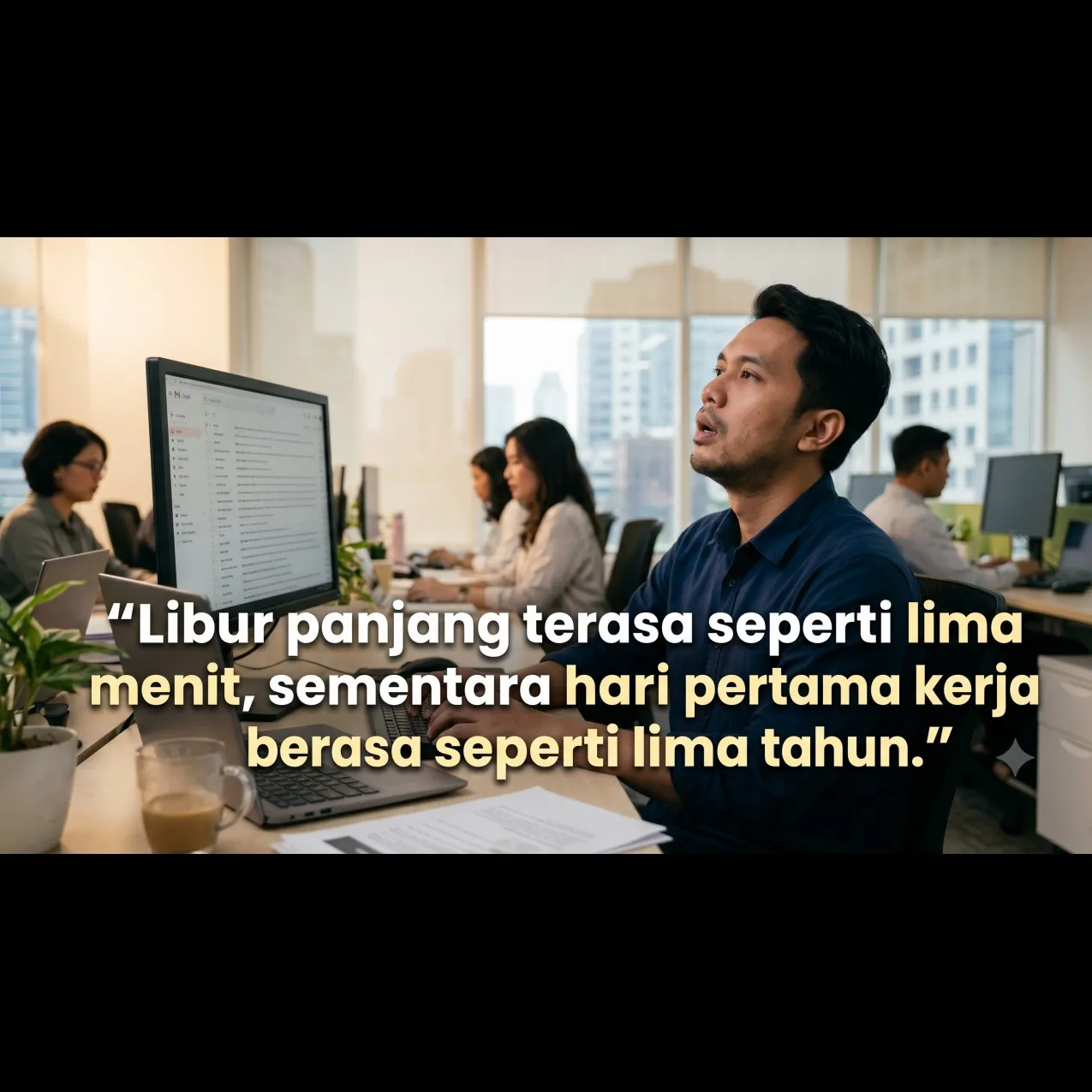 50 Kata-kata hari pertama kerja setelah long weekend yang relate banget untuk status socmed