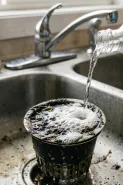 Saringan wastafel dapur hitam dan berlendir? Begini cara membersihkannya