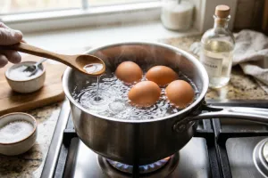 Tambahkan bahan ini saat merebus telur agar cangkang tidak pecah