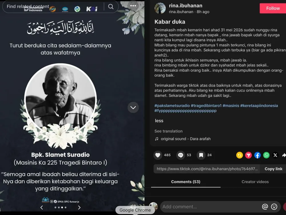 masinis tragedi bintaro tutup usia © 2026 