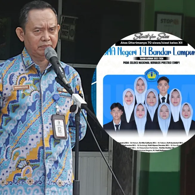 Hebat! 284 Siswa SMAN 14 Bandar Lampung lolos 100 persen ke PTN 2026, tembus UI hingga ITB