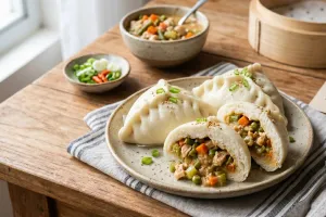 Cobain resep roti kukus ragout ayam sayur, cocok untuk mealprep dan masaknya gampang