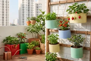 8 Cara kreatif membuat kebun buah dari kaleng bekas kue, hemat tempat dan estetik